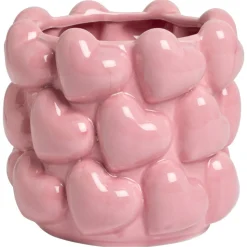 Bloempot Hartjes Roze - ø14 cm