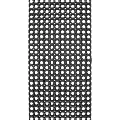 Deurmat Rubber Zwart 40x60 cm
