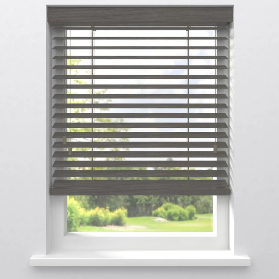 Fenstr Houten Jaloezie Jens Licht Grijs 50mm