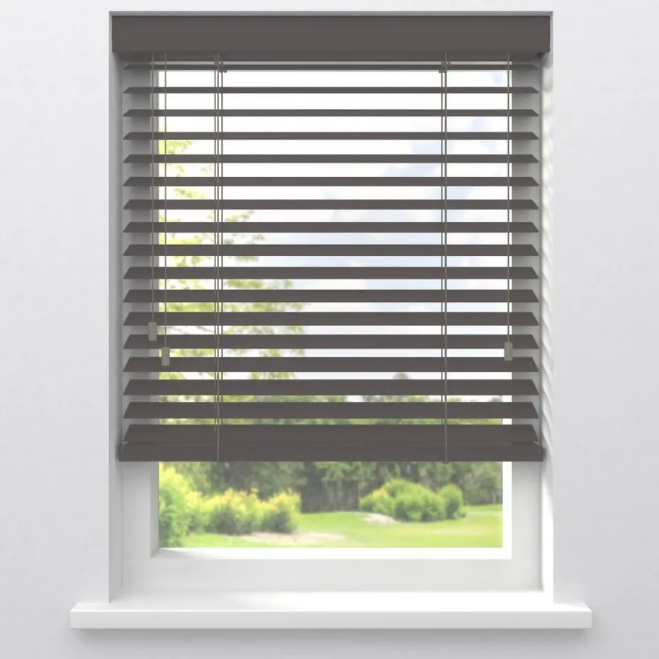 Fenstr Houten Jaloezie Jens Grijs 50mm
