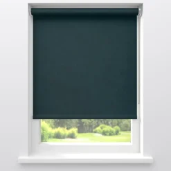 Fenstr Rolgordijn Gus Velours Petrol Verduisterend