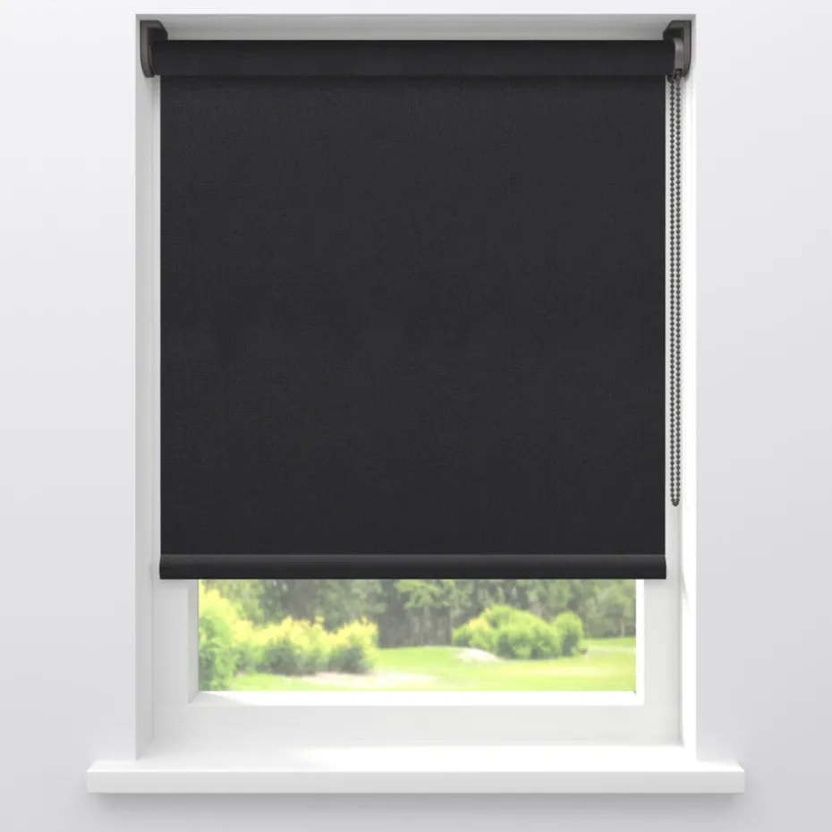 Fenstr Rolgordijn Mara Zwart Verduisterend