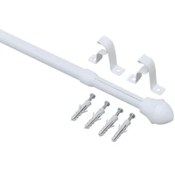 Gordijnroede 75-125cm Wit Metaal - Ø13mm 75-125 cm