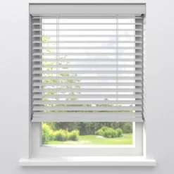 Houtlook Jaloezie Floris Wit 50mm