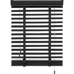 Houtlook Jaloezie Ravi Zwart 50mm 100x175 cm