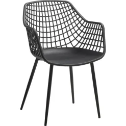 Kuipstoel Webbing Zwart