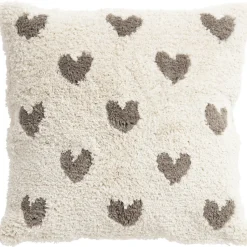 Kussen Hartjes Beige 45x45 cm