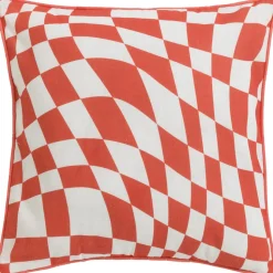 Kussen Wave Blocks Rood 45x45 cm