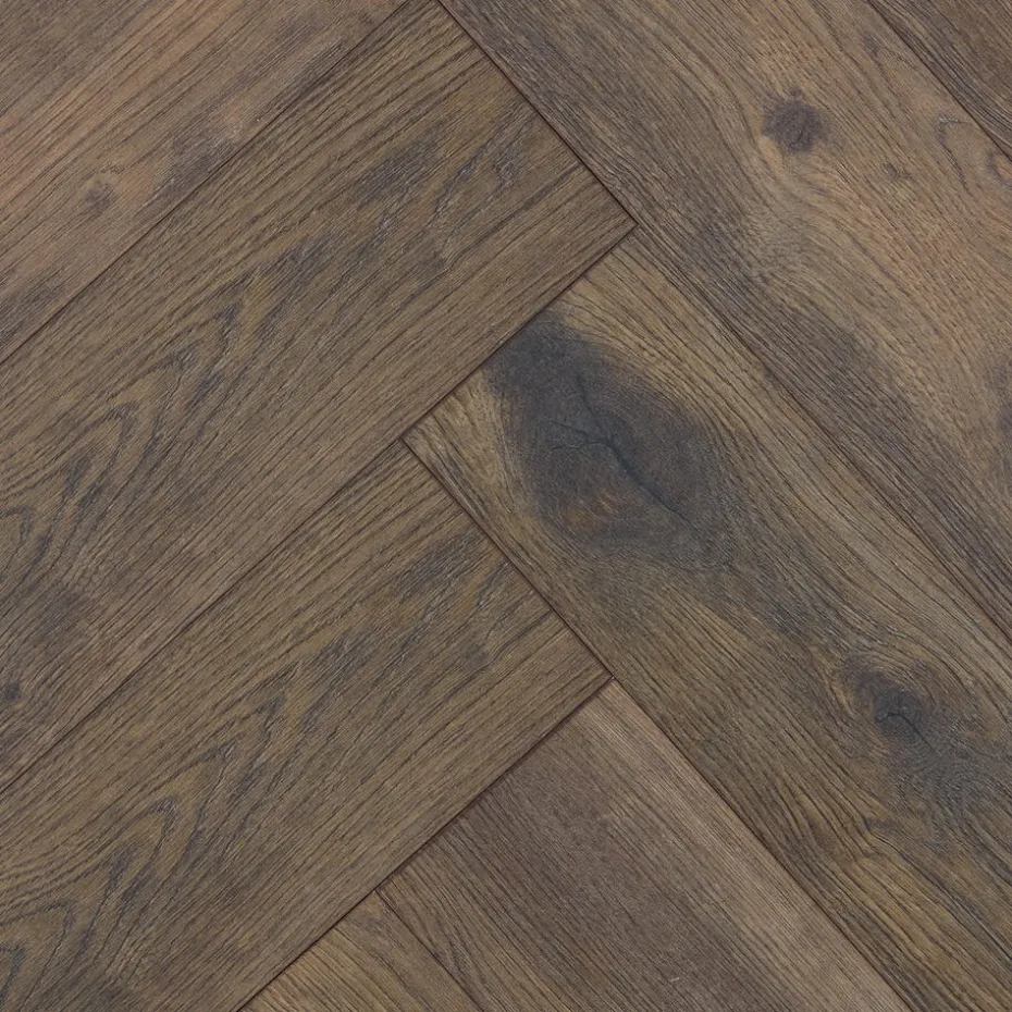 Laminaat Westville Donker Bruin Eiken Visgraat