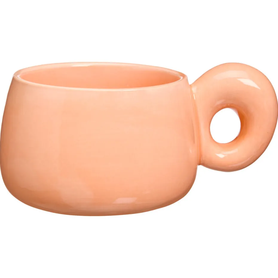 Mok Met Oor Bumper Rood 200 ml