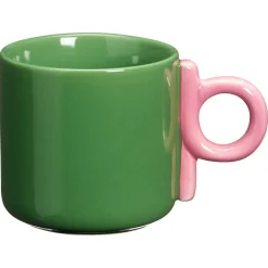 Mok Met Oor Shapes Groen-Roze 300ml
