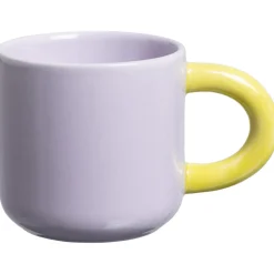 Mok Met Oor Shapes Lila-Geel 300ml