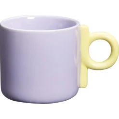 Mok Met Oor Shapes Lila-Geel 300ml