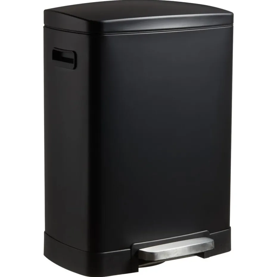 Pedaalemmer Duo/Softclose 40 Liter Mat Zwart