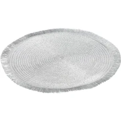Placemat Rond Zilver