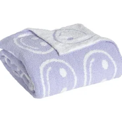 Plaid Smiley Lila 130x160 cm