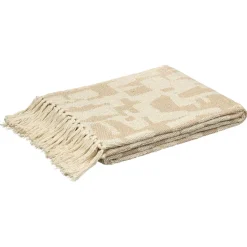 Plaid Tours Naturel - 130x170 cm