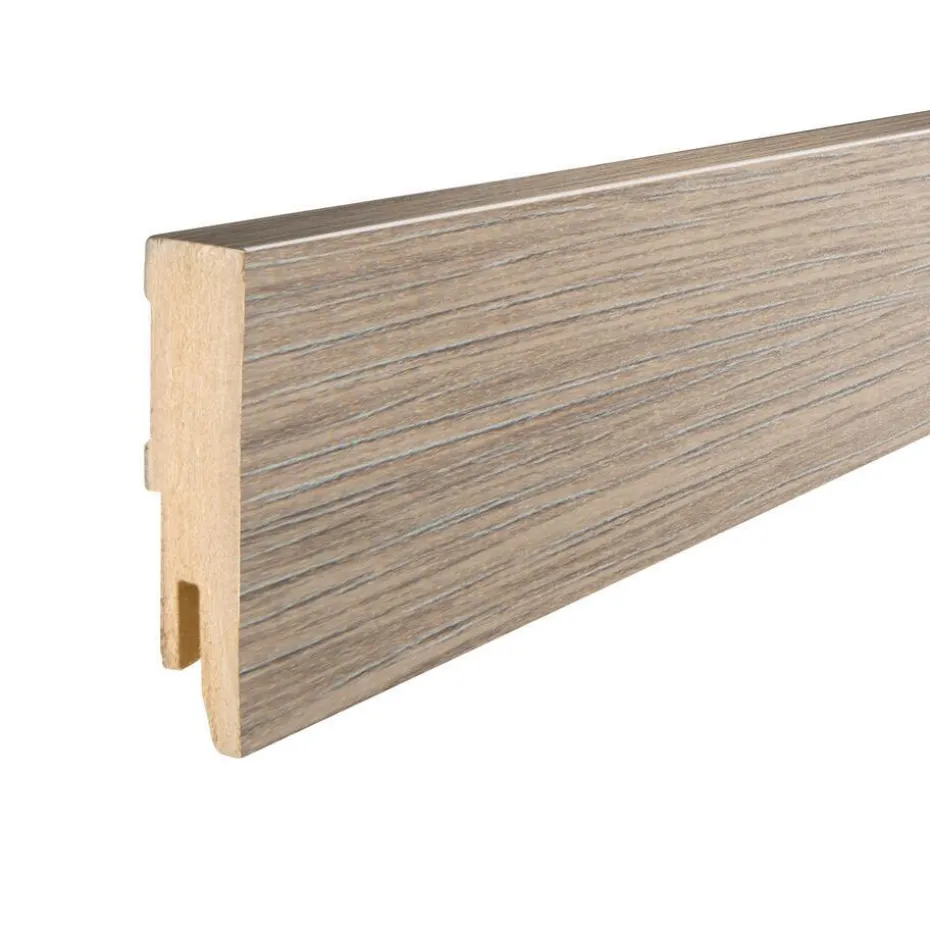 Plint Grijs Eiken MDF 6 cm