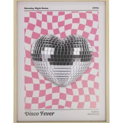 Poster Disco Fever Roze