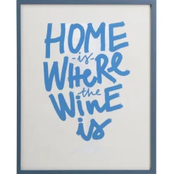 Poster Wine Blauw