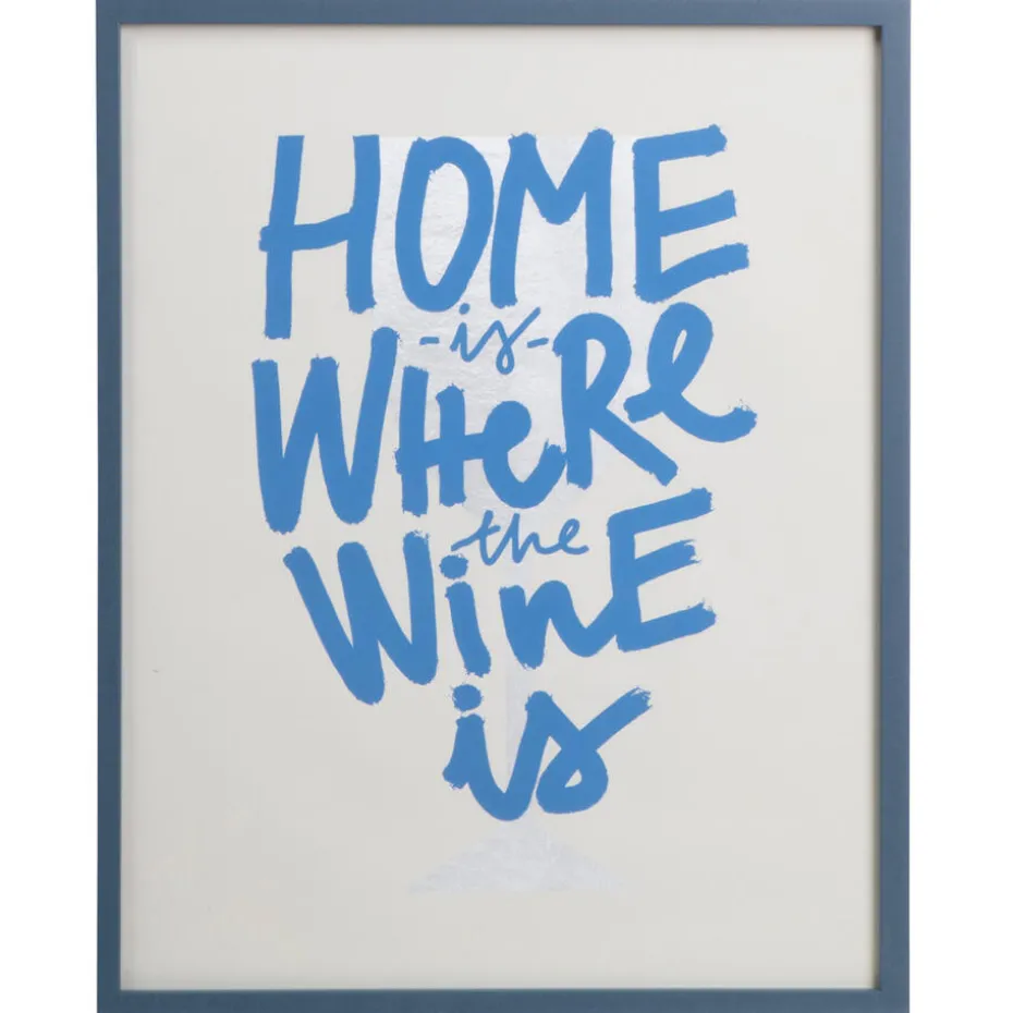 Poster Wine Blauw