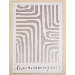Poster Worry Less Taupe
