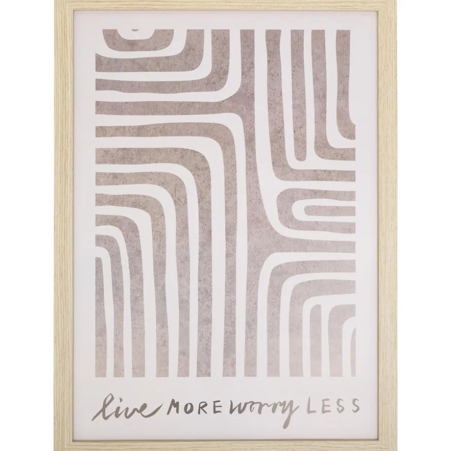 Poster Worry Less Taupe