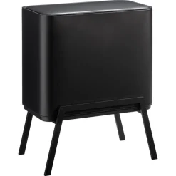 Prullenbak Op Pootjes 28+12+5 Liter Zwart