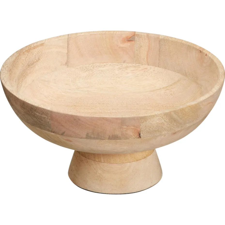 Schaal Op Voet 鈱€30cm Hout Naturel
