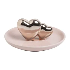 Sieradenschaaltje Hart Roze 11 cm