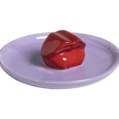 Sieradenschaaltje Lippen Lila 11 cm