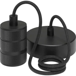 Snoerpendel Elias Zwart - 6,5 cm