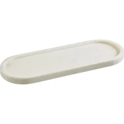 Tray Badkamer Ovaal Marmer Wit