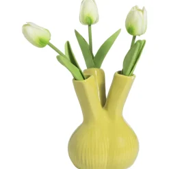 Vaas Met Tulpen Geel