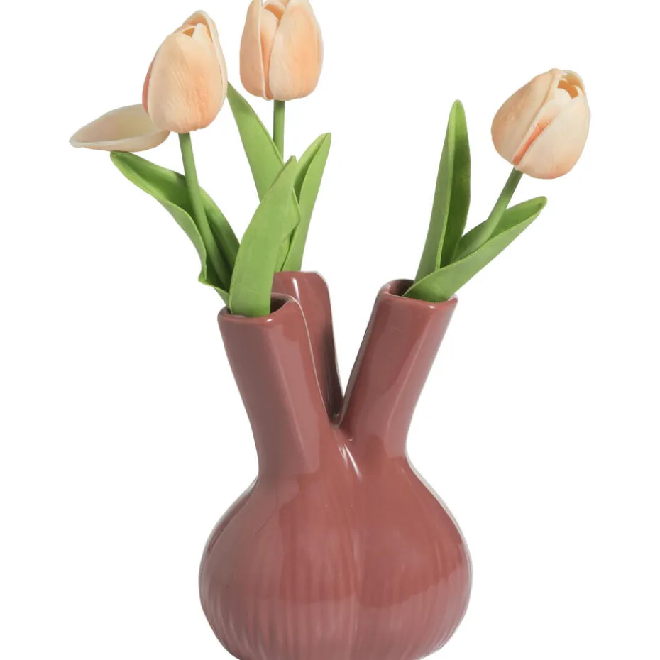 Vaas Met Tulpen Roze