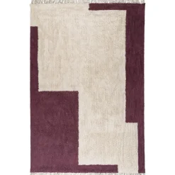 Vloerkleed Ruby Bordeaux 190x280 cm