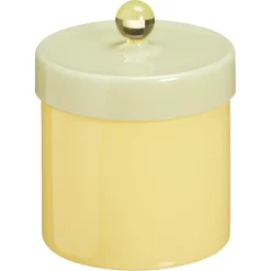 Voorraadpot Melkglas Geel