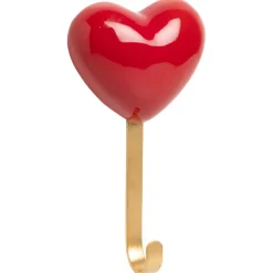 Wandhaak hart Rood