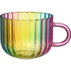 Waterglas Met Oor Ribbel Multicolor - 420 ml
