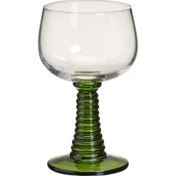 Wijnglas Ribbel Groen